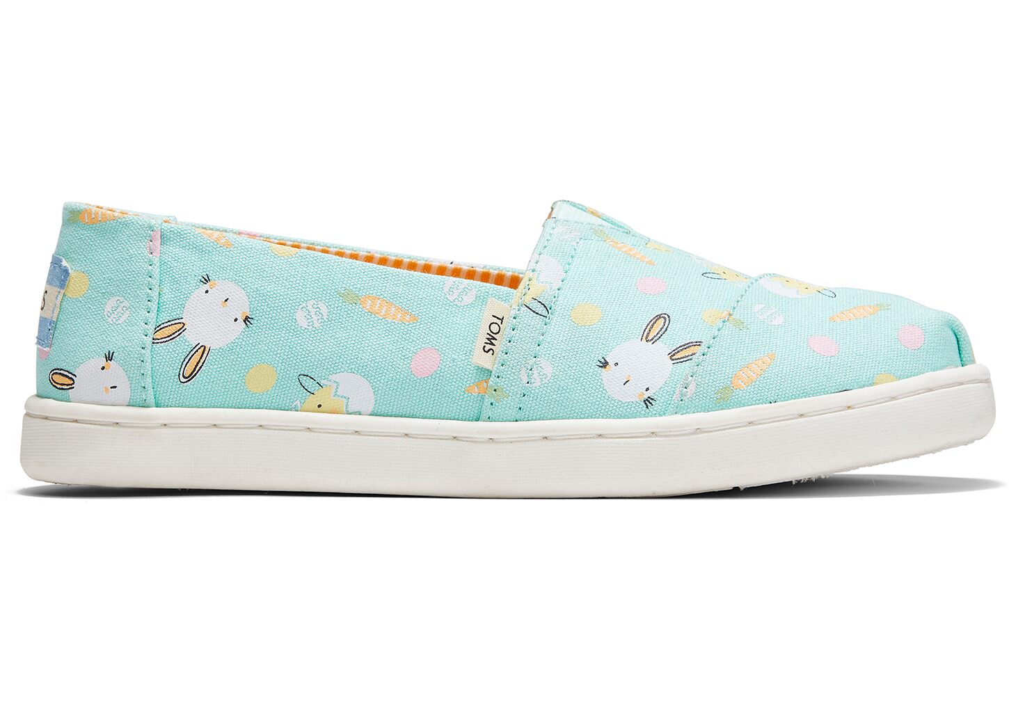 Toms Bunnies and Chicks Print Classics - Kids Alpargata Espadrilles - Green - NZ - 192054RKQ